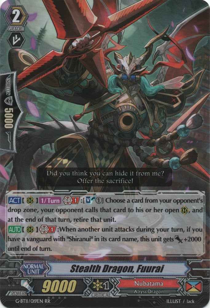 Stealth Dragon, Fuurai (G-BT11/019EN) [Demonic Advent]