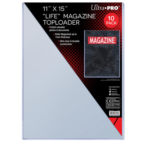 Ultra PRO: Toploader - 11" x 15" (10ct - "Life" Magazine Toploader)