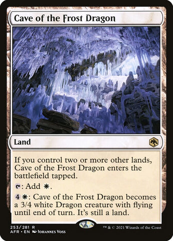 AFR-253 - Cave of the Frost Dragon - Non Foil - NM