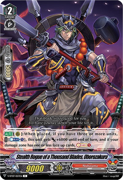 Stealth Rogue of a Thousand Blades, Oborozakura (V-BT07/057EN) [Infinideity Cradle]