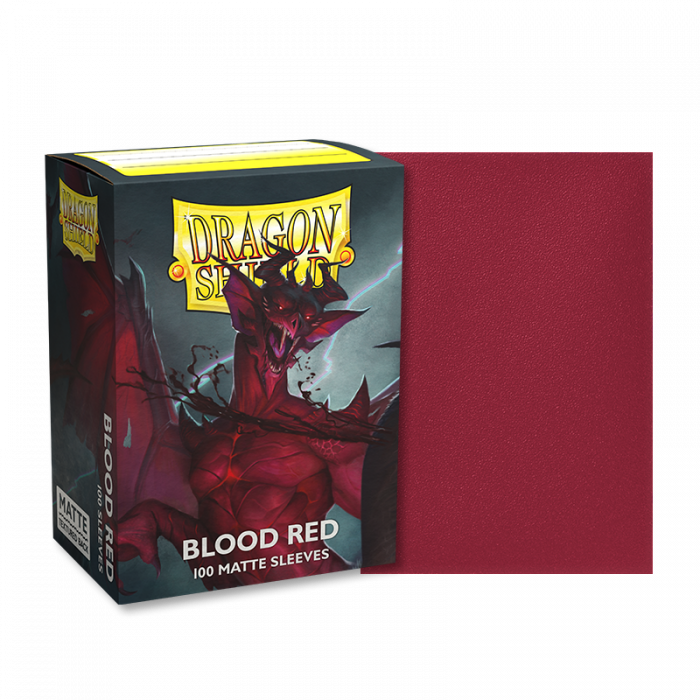 Dragon Shield - Blood Red Standard Matte - 100ct Sleeves