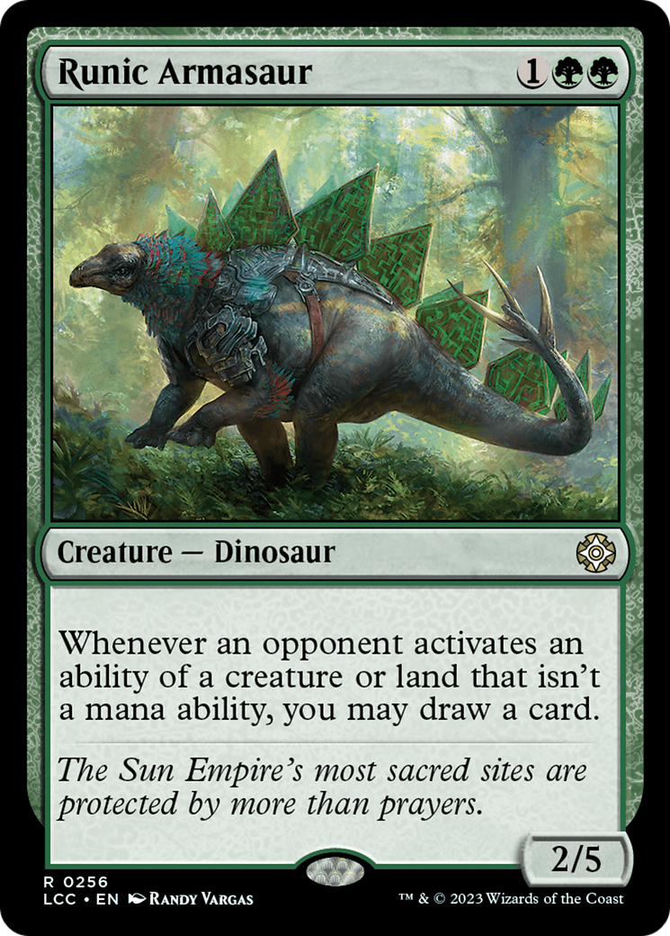 Runic Armasaur [The Lost Caverns of Ixalan Commander]