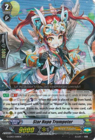 Star Hope Trumpeter (RRR) (G-LD03/008EN) [G-Legend Deck Vol.3: The Blaster]