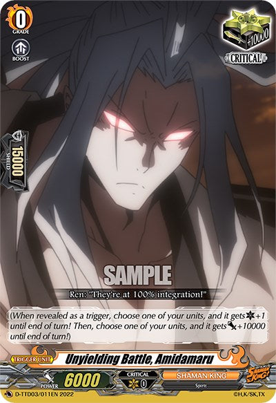 Unyielding Battle, Amidamaru (D-TTD03/011EN) [Shaman King]