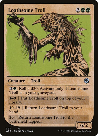 AFR-327 - Loathsome Troll - Non Foil  - NM