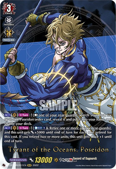 Tyrant of the Oceans, Poseidon (D-TB02/RGR11EN) [Record of Ragnarok]