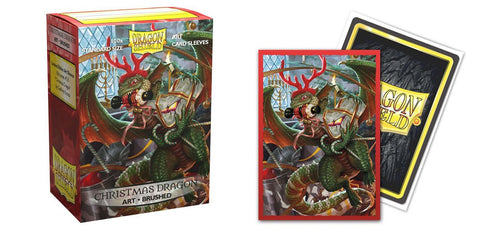 Dragon Shield - Standard Art-Brushed: 2020 Christmas Dragon - 100ct. Card Sleeves