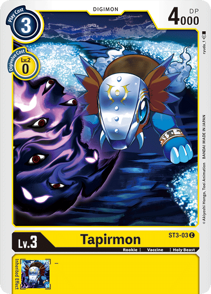 Tapirmon [ST3-03] [Starter Deck: Heaven's Yellow]