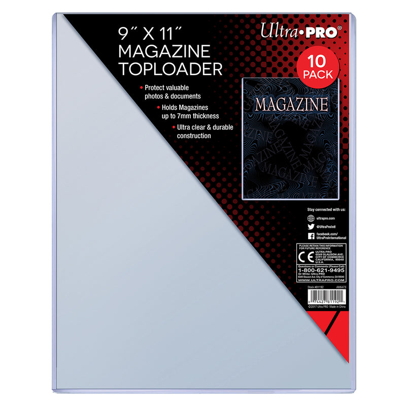 Ultra PRO: Toploader - 9" x 11-1/4" (10ct - Thick Magazine)