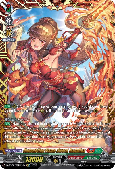 Undoubting Flame Sword, Radylina (D-BT08/FFR11EN) [Minerva Rising]