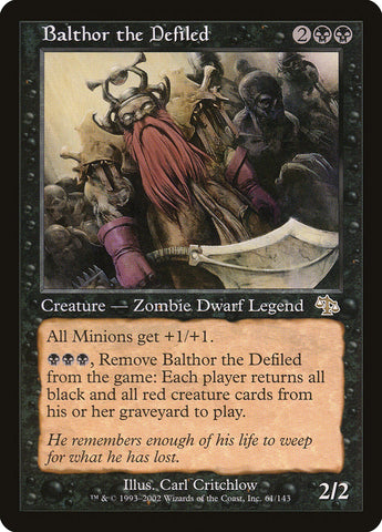 JUD-061- Balthor the Defiled - Non Foil - NM