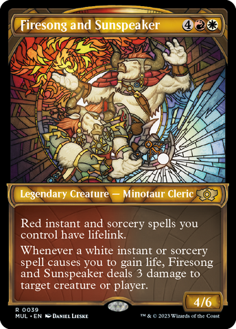 MUL-0039 - Firesong and Sunspeaker - Non Foil (R) - NM