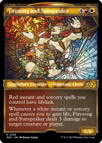 MUL-0169 - Firesong and Sunspeaker - Halo Foil (R) - NM