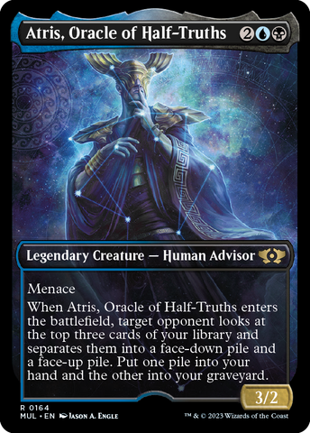 MUL-0164 - Atris, Oracle of Half-Truths - Halo Foil (R) - NM