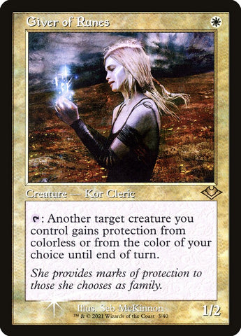 H1R-003 - Giver of Runes - Etched  Foil - NM