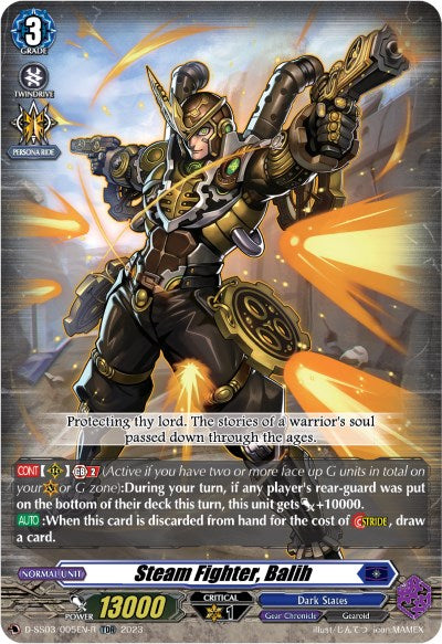 Steam Fighter, Balih (TDR) (D-SS02/005EN-R) [Stride Deckset -Chronojet-]