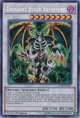 Thought Ruler Archfiend [LC5D-EN233] Secret Rare