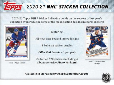 2020-21 Topps NHL Sticker Book