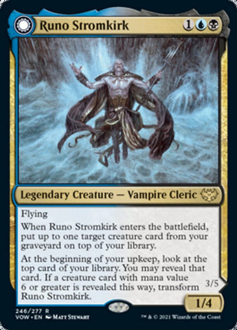 VOW-246 - Runo Stromkirk // Krothuss, Lord of the Deep -  Non Foil - NM