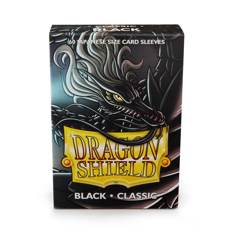 Dragon Shield: Japanese Size 60ct Sleeves - Black (Classic)