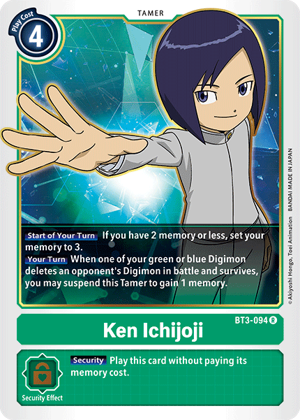 Ken Ichijoji [BT3-094] [Release Special Booster Ver.1.5]