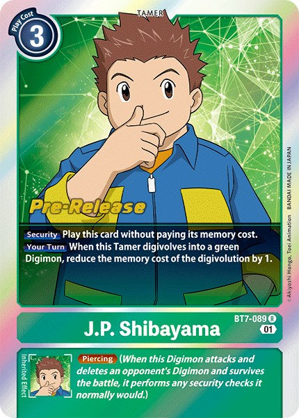 J.P. Shibayama [BT7-089] [Next Adventure Pre-Release Cards]