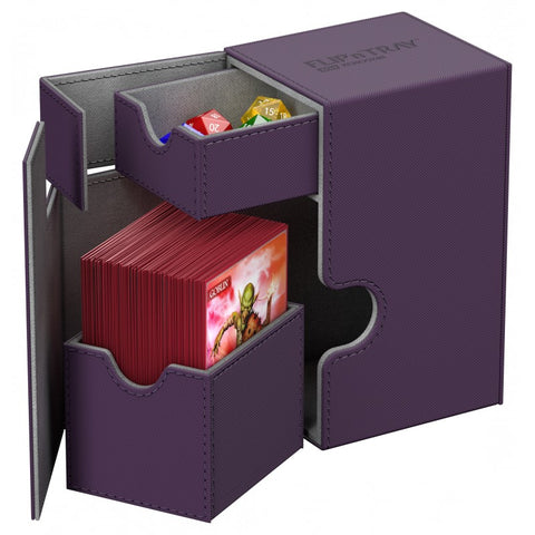 Ultimate Guard 80 Twin Flip Tray Xenoskin Deck Case - Purple