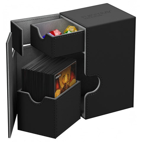Ultimate Guard 80 Twin Flip Tray Xenoskin Deck Case - Black