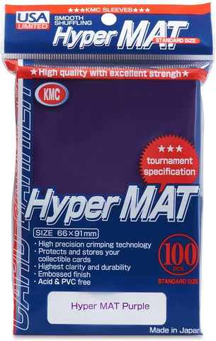 KMC - Hyper Matte: Purple - 100ct Sleeves
