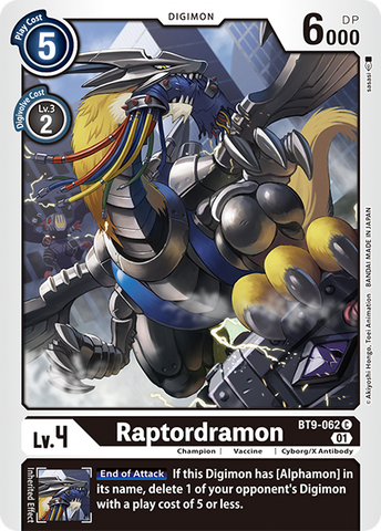 BT9-062 - Raptordramon - Common - NM