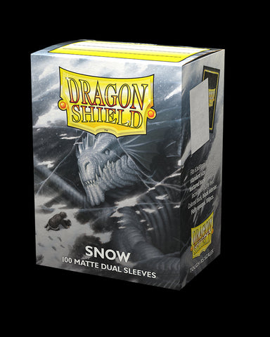Dragon Shield - Standard Matte Dual: Snow - 100ct. Card Sleeves