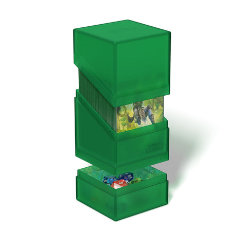UG - Boulder 'n' Tray: Green/Emerald - 100+ Deck Box