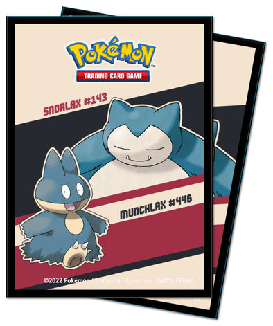 U.P. - Pokemon: Snorlax & Munchlax - 65ct. Deck Protectors