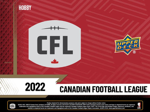 Upper Deck - 2022 Canadian Football League - Hobby Box