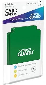 U.G. - Card Dividers: Green - 10 pack