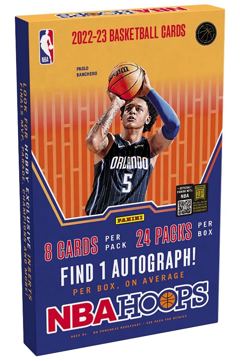 Panini - 2022-23 NBA Hoops Basketball - Hobby Box