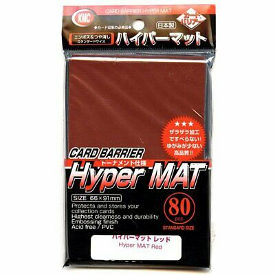 KMC Sleeves (80ct) - Standard Size - Hyper Mat Red