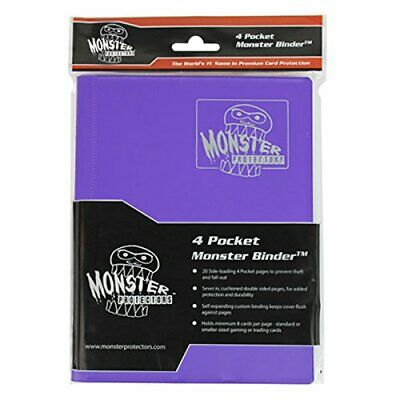 Monster Binder Protectors 4 Pocket - Purple