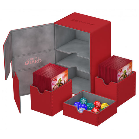 Ultimate Guard 160 Twin Flip Tray Deck Case - Red