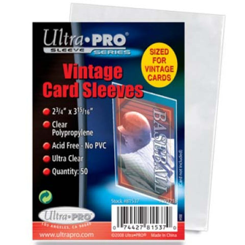 Ultra Pro Vintage Card Sleeves