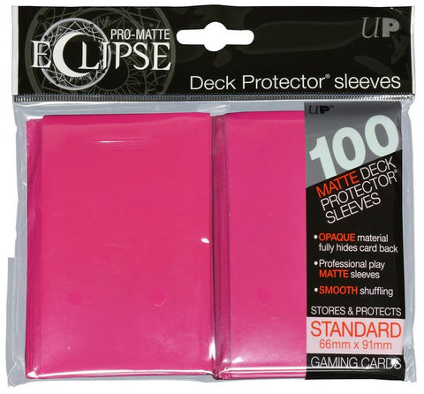 UP 100 Standard Pro Matte Sleeves dark pink